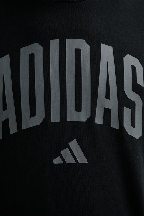 Бавовняна футболка adidas — SS26-TSM0J0, чорний — фото 5