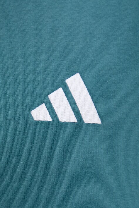 Бавовняна футболка adidas — SS26-TSM0JM, бірюзовий — фото 5