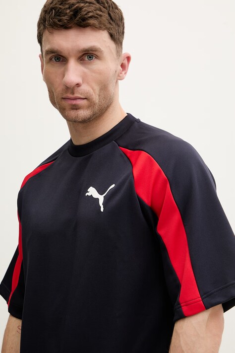 Футболка Puma Oversized Pique — SS26-TSM0K2, темно-синій — фото 4
