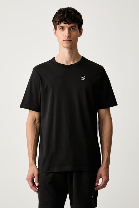 Puma T-shirt męski bawełniany Essential elevated czarny 692054