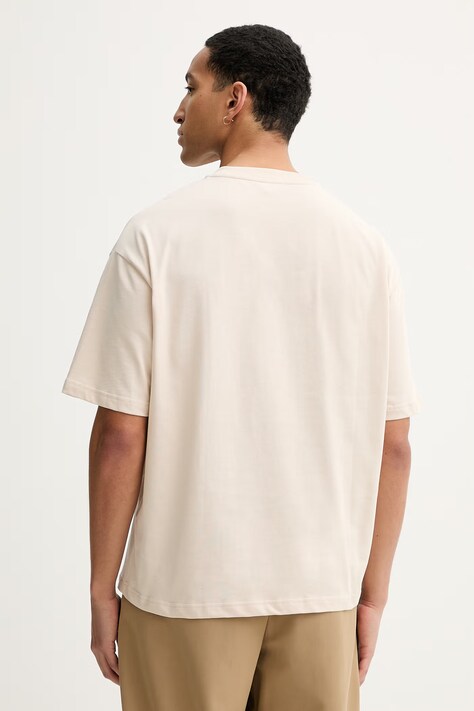 Бавовняна футболка A.P.C. T-SHIRT AMPLE MANCHES COURTES VPC — SS26-TSM0LJ, бежевий — фото 3