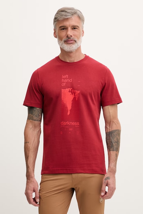 Mammut T-shirt męski bawełniany bordowy 1017.07580