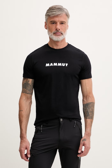 Mammut T-shirt męski bawełniany czarny 1017.07820
