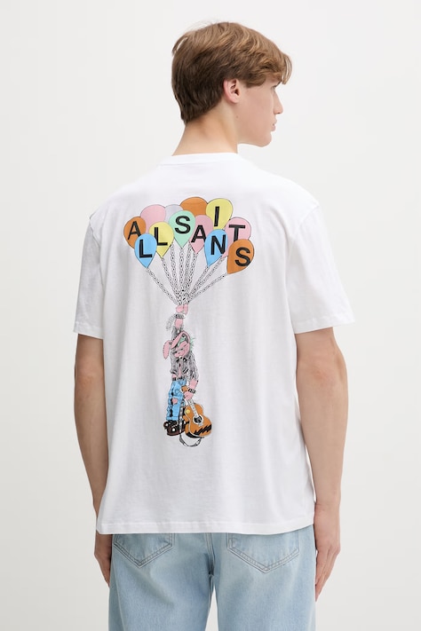 AllSaints T-shirt βαμβακερό μπεζ