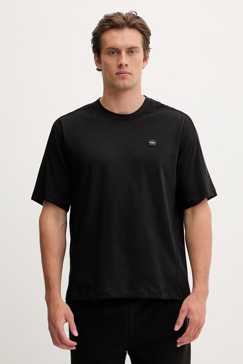 Calvin Klein Performance T-shirt treningowy męski z bawełną czarny LVGMS6K112