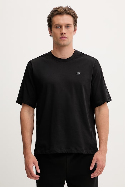 Calvin Klein Performance T-shirt treningowy męski z bawełną czarny LVGMS6K112