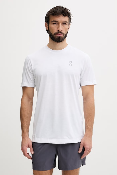 On t-shirt treningowy męski biały 1MG10280069