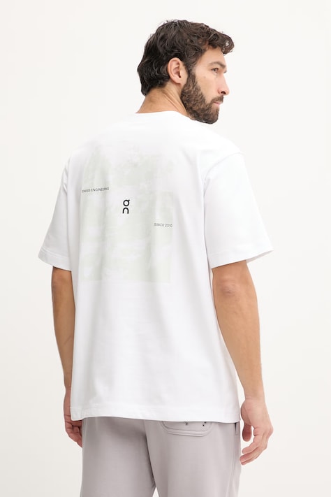 On t-shirt bawełniany Club Collective męski kolor biały z nadrukiem 1MG11230069