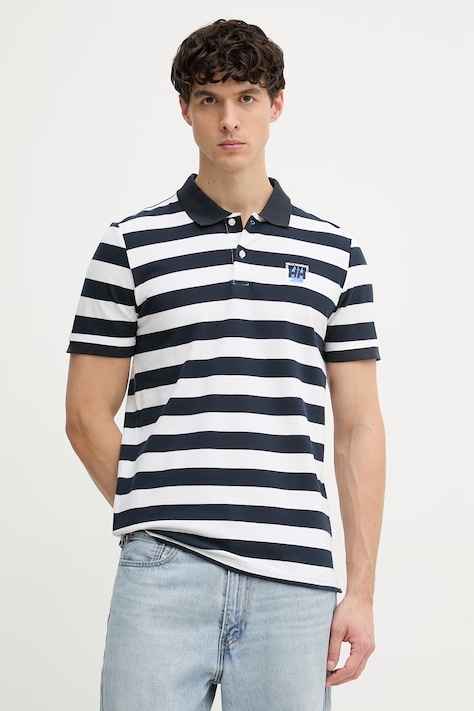 Helly Hansen polo męskie bawełniane TOULON granatowe 54549