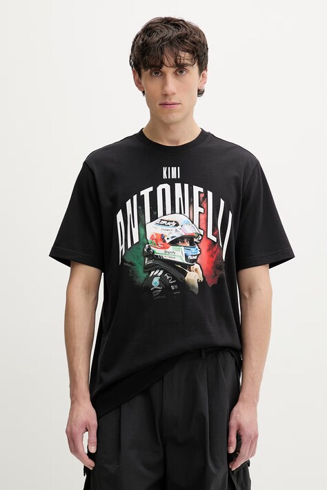 adidas t-shirt męski bawełniany x Mercedes czarny KE7751