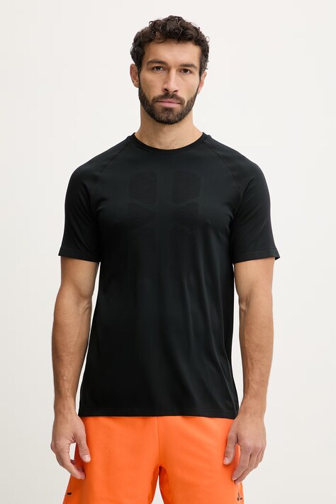 Hummel t-shirt treningowy męski kolor czarny gładki 230075