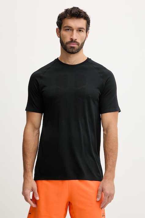 Hummel t-shirt treningowy męski kolor czarny gładki 230075