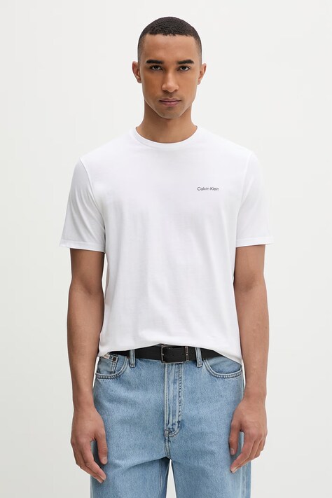 Calvin Klein t-shirt męski bawełniany biały LV04LC255G