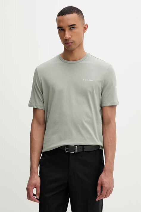 Calvin Klein t-shirt męski bawełniany beżowy LV04LC255G