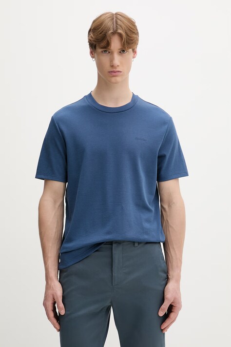 Calvin Klein majica za muškarce s pamukom mornarsko plava LV04LF209G