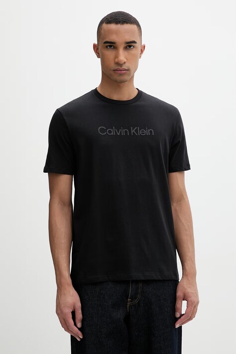 Calvin Klein tričko pánske bavlnené čierne LV04LF810G