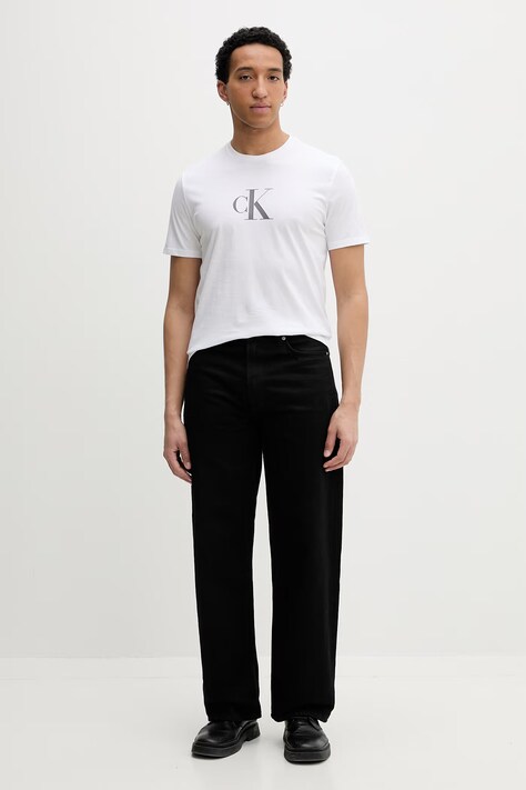 Calvin Klein tričko pánske bavlnené biele LV04RF853G