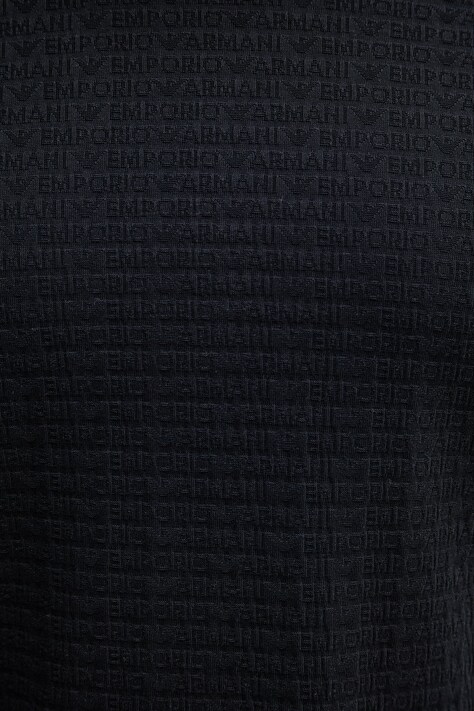 Бавовняна футболка Emporio Armani — SS26-TSM0P5, темно-синій — фото 5