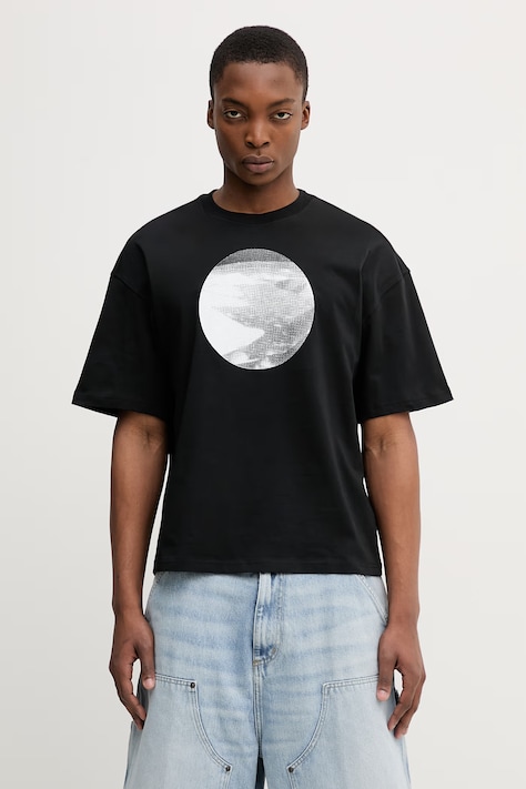 Alpha Industries Desert t-shirt bawełniany męski czarny 766024