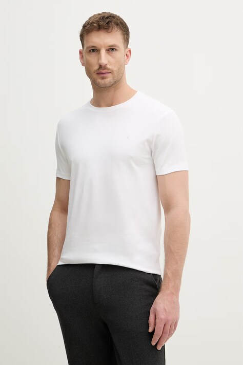 Trussardi t-shirt męski kolor biały gładki G0228000123N