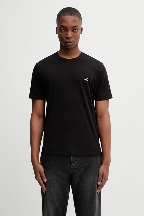 C.P. Company t-shirt bawełniany męski kolor czarny z nadrukiem RCCMTS725A005100W