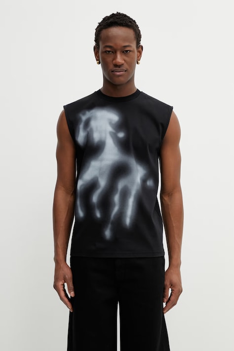 Heliot Emil t-shirt bawełniany kolor czarny SS26PRE_M_09_161_BLK01