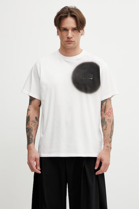 MM6 Maison Margiela T-shirt bawełniany męski biały SH0GC0067.M20048