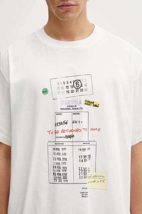 MM6 Maison Margiela футболка чоловіча бавовняна — фото 4