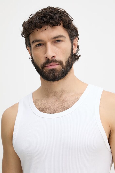 Calvin Klein Jeans top męski z bawełną biały LV04RF272G