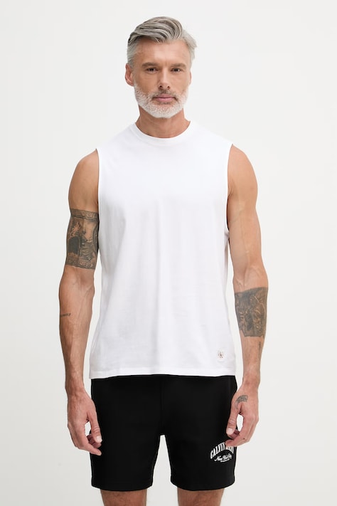 Calvin Klein Jeans top muški od pamuka bijeli LV04RF273G