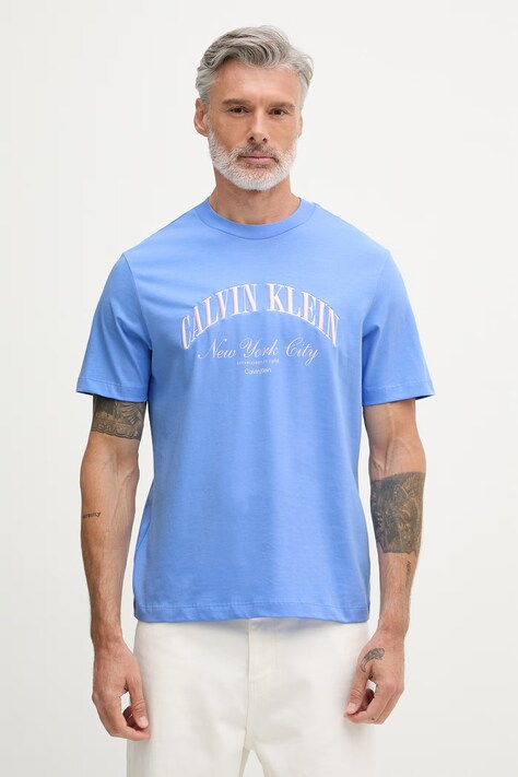 Calvin Klein Jeans tričko pánske bavlnené modré LV04RF820G