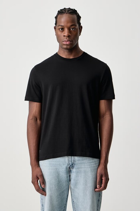 United Colors of Benetton T-shirt męski bawełniany czarny 3H3WU10BJ