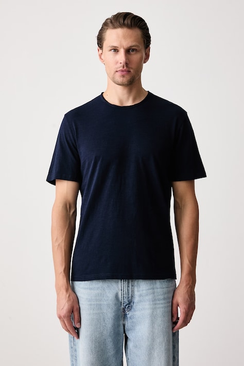 United Colors of Benetton Тениска мъжка от памук тъмносиня 3N78U10C2