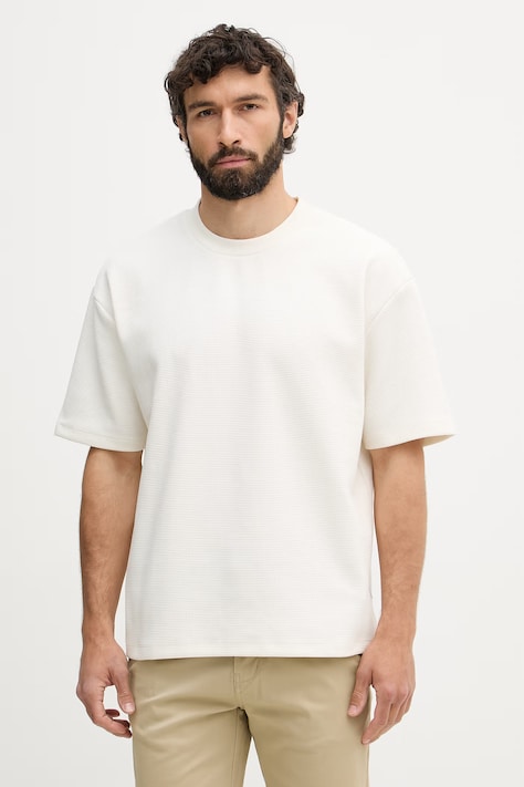 Lindbergh T-shirt męski beżowy 30.400269