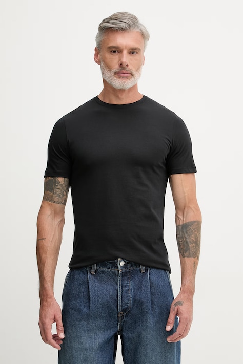 Lindbergh T-shirt damski bawełniany czarny 30.410010