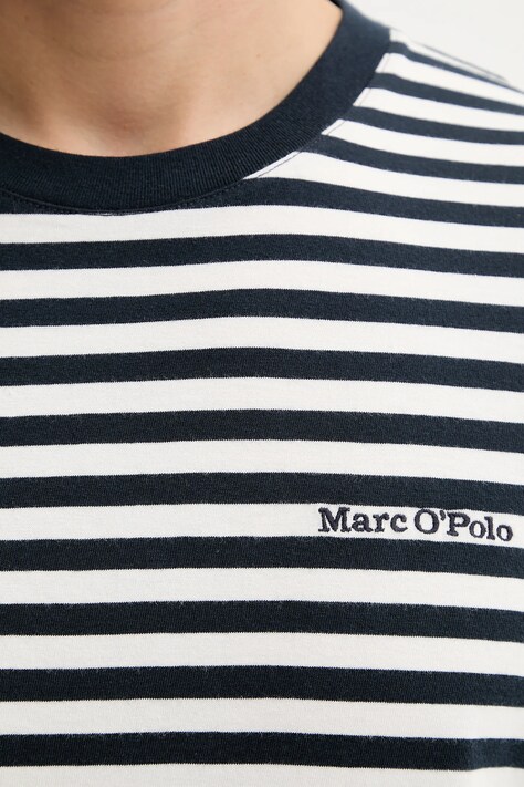Бавовняна футболка Marc O'Polo — SS26-TSM0YM, темно-синій — фото 5