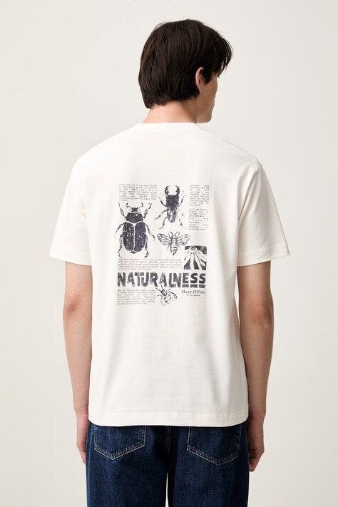 Marc O'Polo T-shirt męski bawełniany biały 5000012705