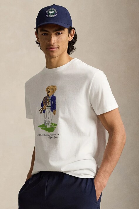 Polo Ralph Lauren T-shirt męski bawełniany biały 710B16069