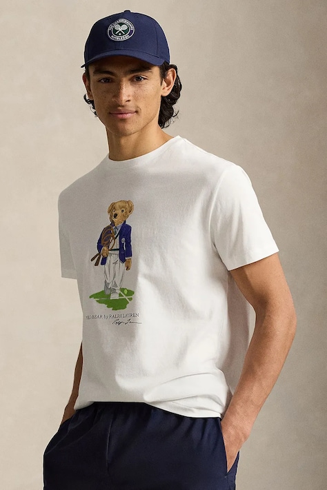 Polo Ralph Lauren T-shirt męski bawełniany biały 710B16069