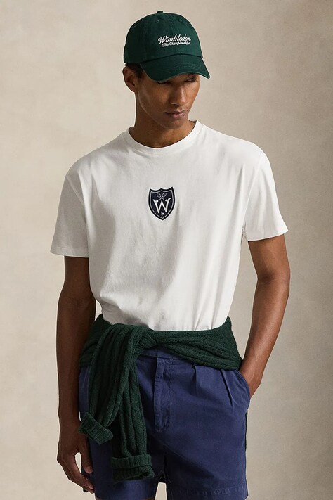 Polo Ralph Lauren T-shirt męski bawełniany biały 710B16076