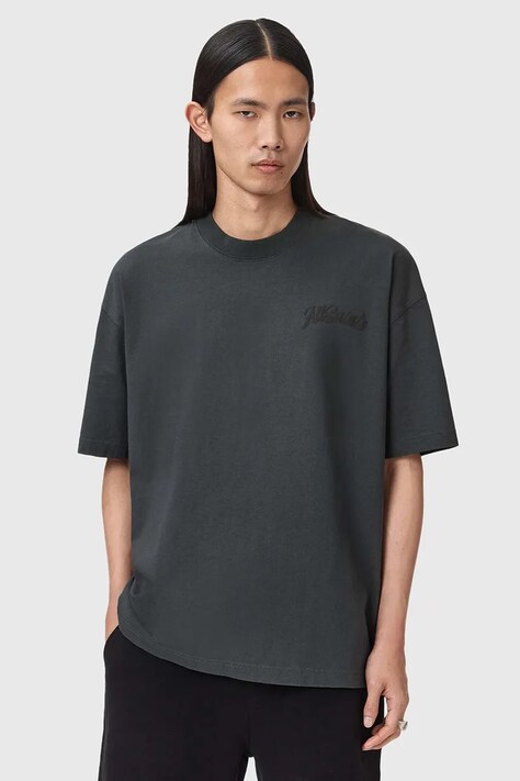 AllSaints t-shirt bawełniany ODYSSEY męski kolor czarny z nadrukiem M008PE