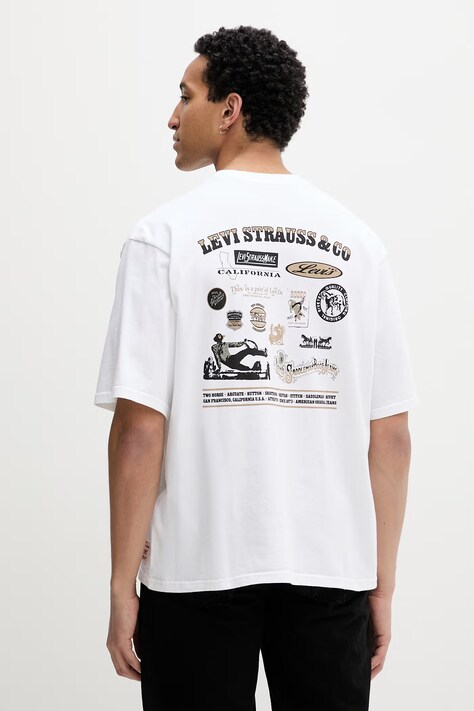 Levi's t-shirt męski bawełniany WW GR x WORKWEAR biały 003XL