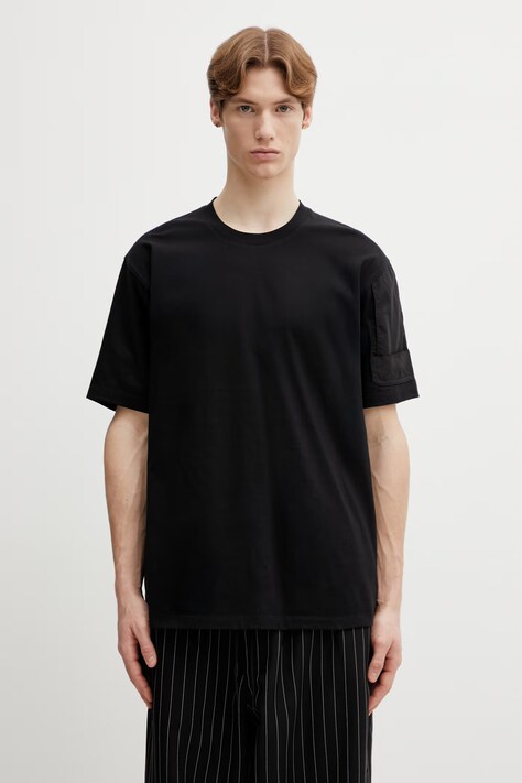 Y-3 t-shirt bawełniany UT SS TEE męski kolor czarny gładki KC6765