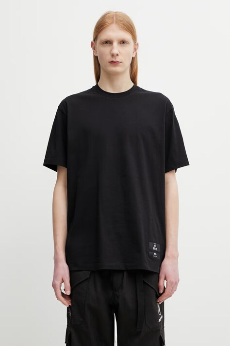 Y-3 x F1 LOGO SS TEE t-shirt basic męski bawełniany czarny KR2373