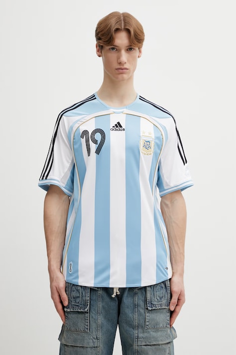 adidas Performance t-shirt AFA H JSY 06 M męski kolor niebieski wzorzysty JN3708