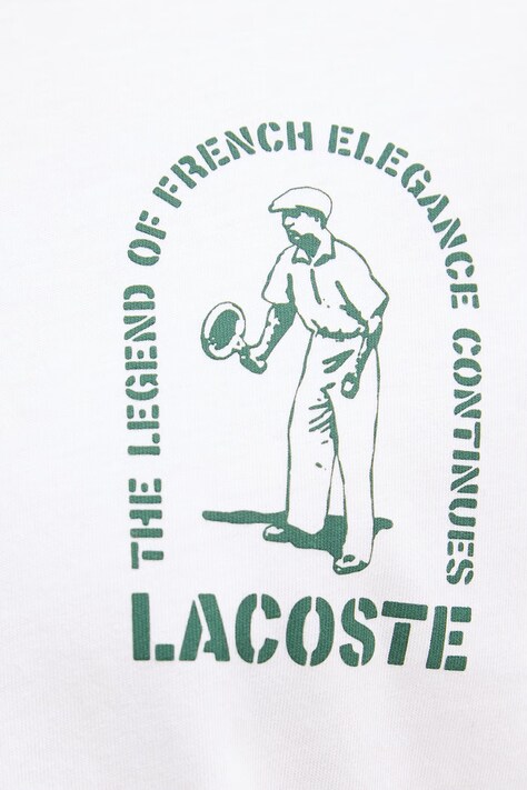 Lacoste футболка чоловіча бавовняна — SS26-TSM122, білий — фото 5
