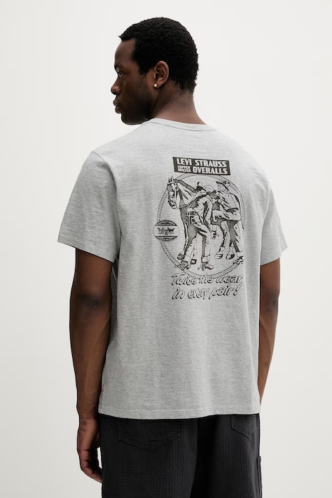 Levi's t-shirt męski bawełniany SS RELAXED FIT szary 16143-2371