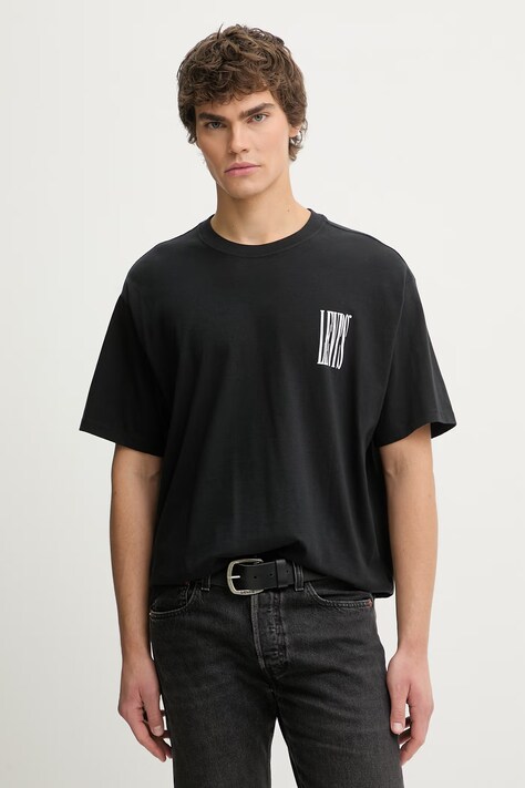 Levi's t-shirt bawełniany VINTAGE FIT GRAPHIC męski kolor czarny z nadrukiem 87373-0397