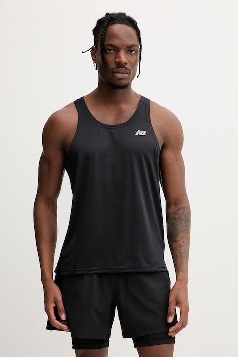 New Balance top treningowy męski czarny MT41220BK