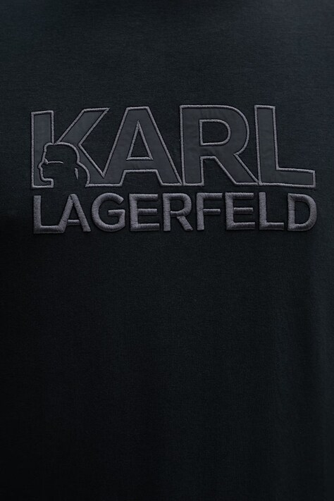 Футболка Karl Lagerfeld — SS26-TSM13R, темно-синій — фото 5
